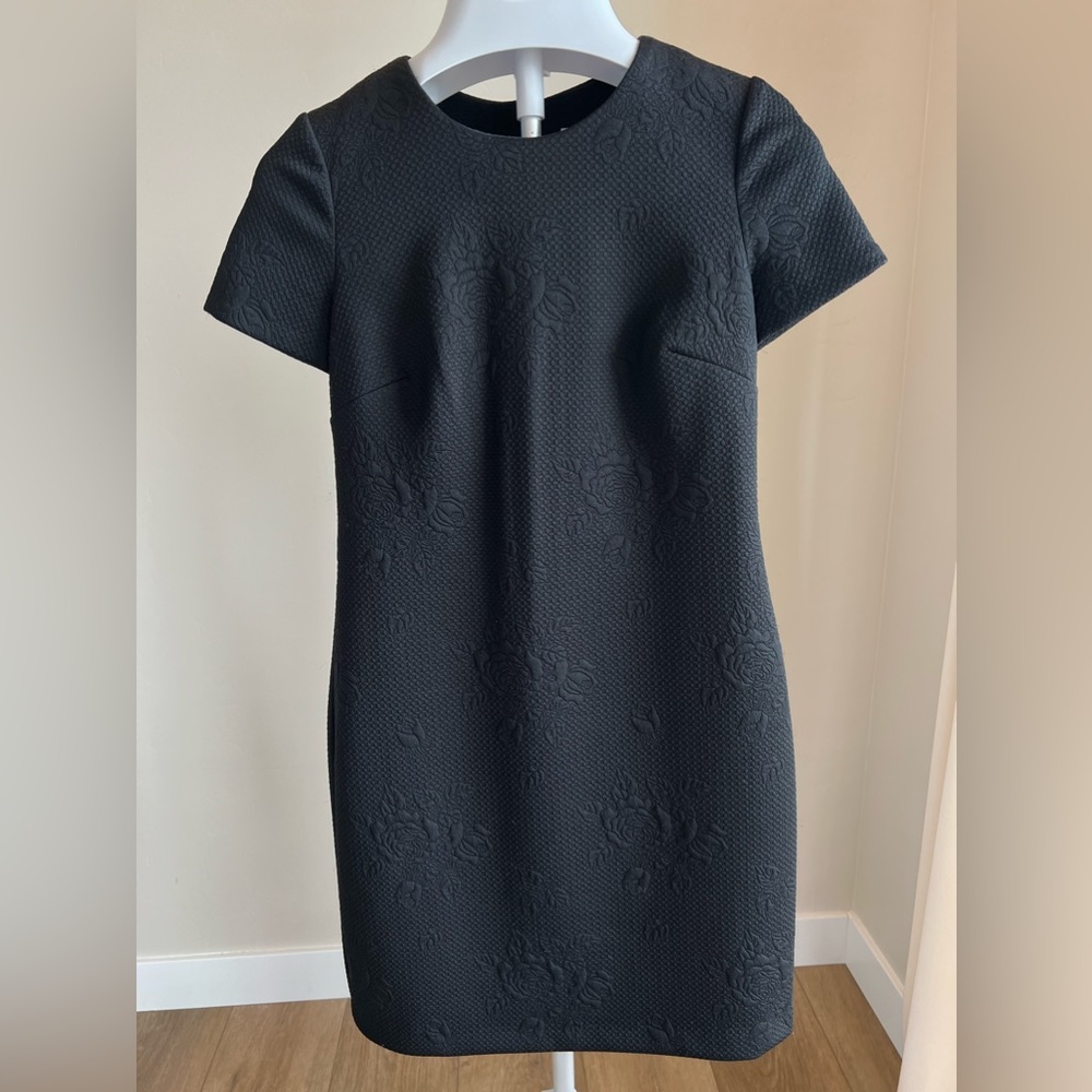 Calvin Klein Black Shift Dress, Zip Back Dress